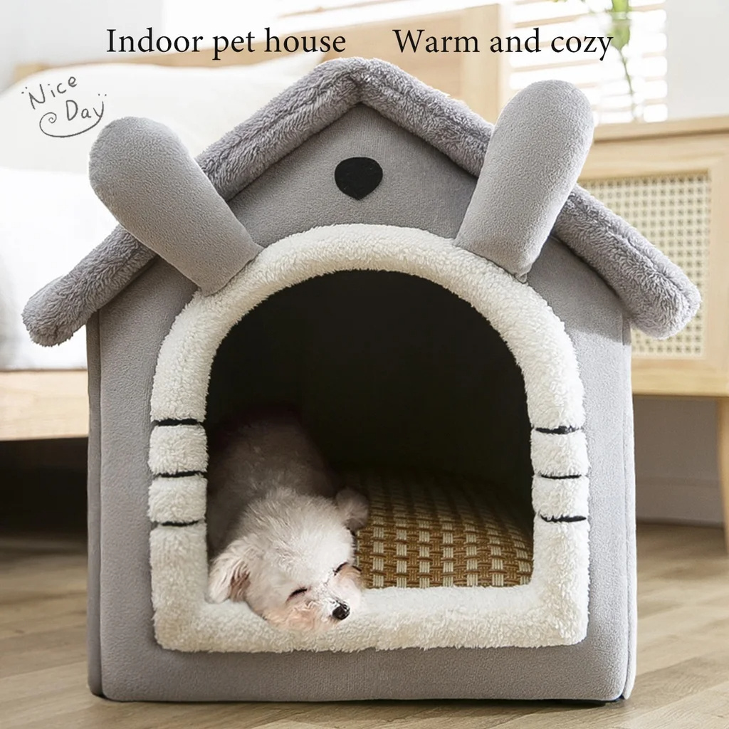 High Quality  Durable Pet Tent House Soft Luxury Indoor Large House Pet Bed Tent Indoor Enclosed Warm Pet House