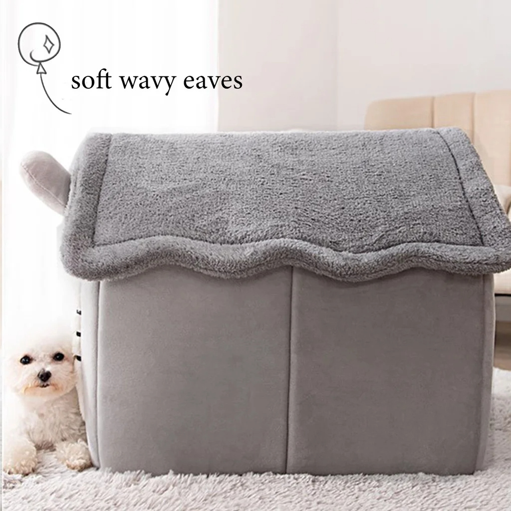 High Quality  Durable Pet Tent House Soft Luxury Indoor Large House Pet Bed Tent Indoor Enclosed Warm Pet House