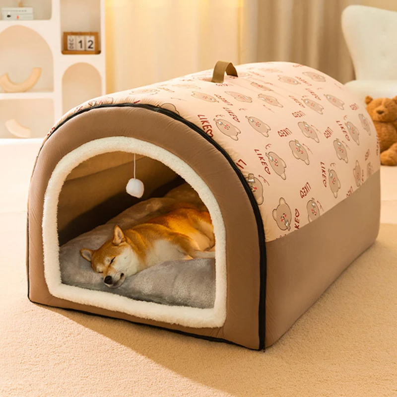 Pet Kennel Bed Dual-usefoldable All-season Universal removable washable soft Cats Dogs Backpack Carrier Bags Pet Beds