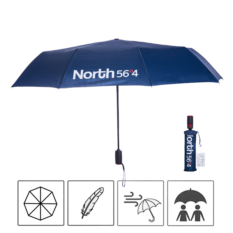 Customized foldable Unique Design Middle Finger Funny Umbrellas 3 Fold Printed Creative Umbrella