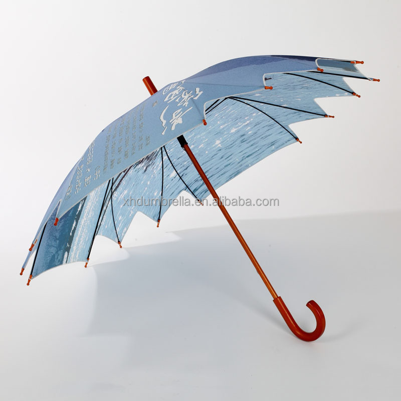 flower shape umbrella with custom design umbrellas