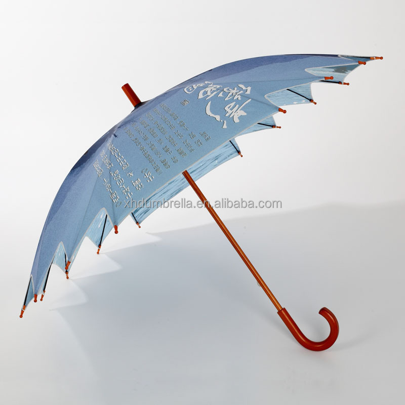 flower shape umbrella with custom design umbrellas