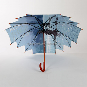 flower shape umbrella with custom design umbrellas