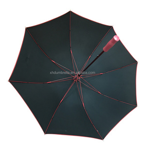 advanced colored frame umbrella and red shaft golf umbrella from XDH umbrella factory in shenzhen