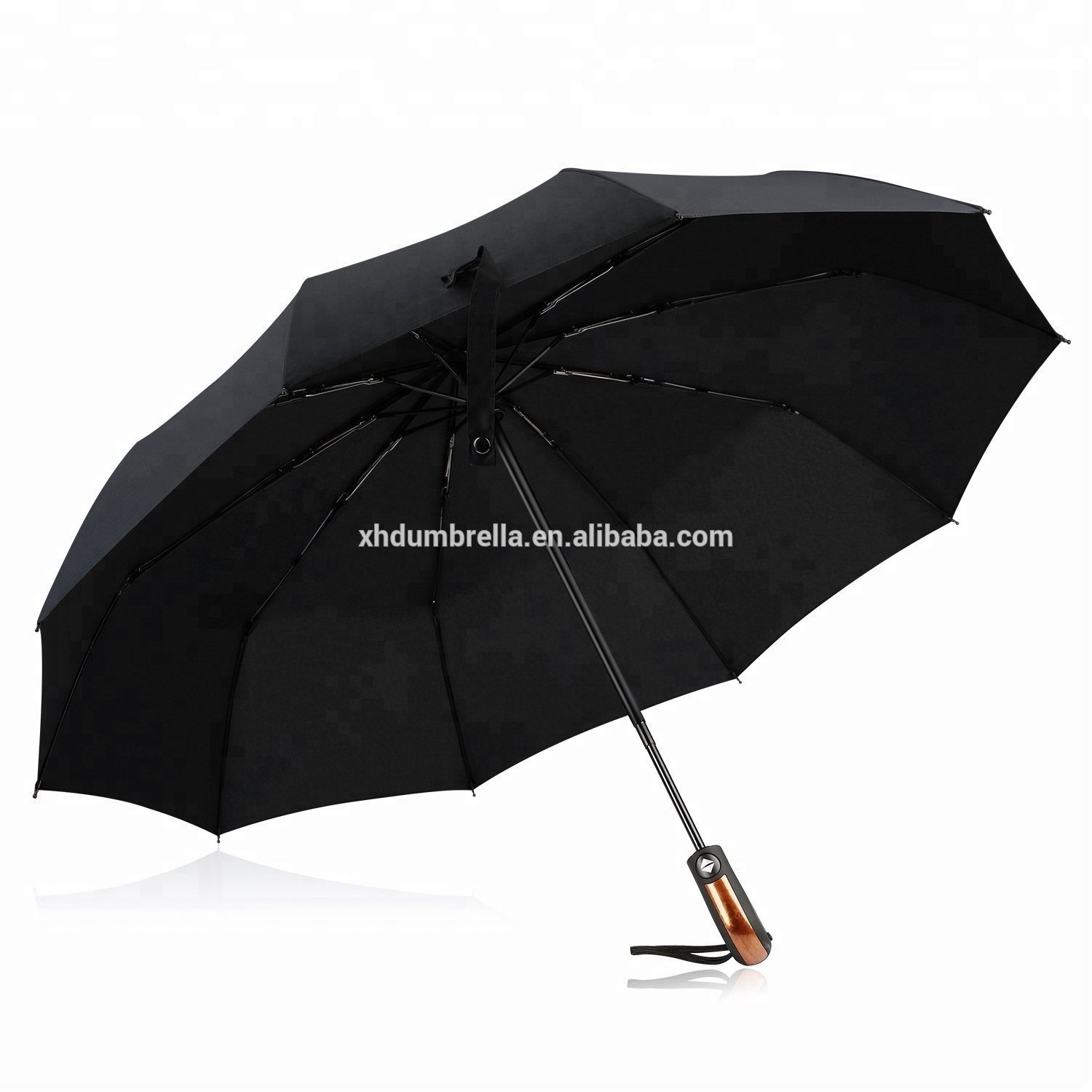 Large Folding Umbrella for Rain and Sun Umbrella Luxury Travel OEM ODM Golf Umbrella for Adults