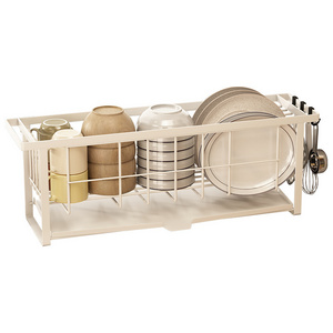 Drain rack Countertop dish rack Bowl chopsticks storage box Narrow sink storage rack for kitchen use