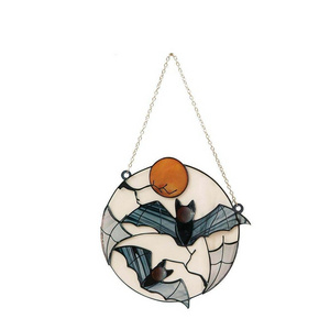 New Christmas Moon Bat decoration Sun Catcher pendant indoor wall arts and crafts pendant suncatcher