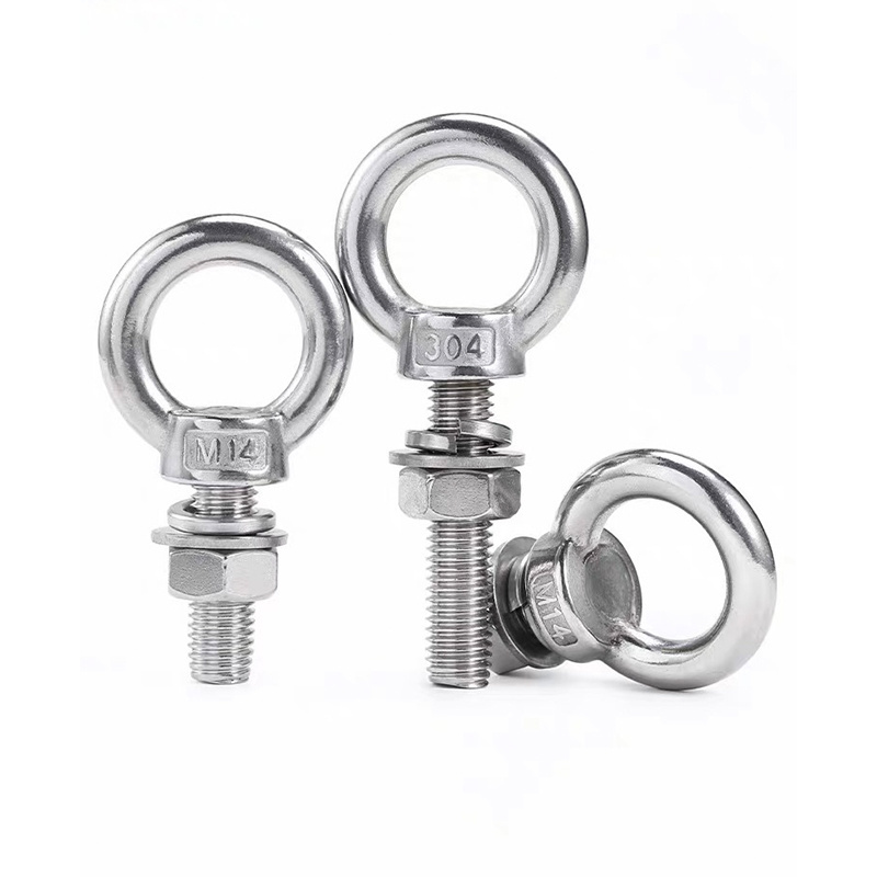 High Quality OEM round Lifting Eye screw 304 316L Stainless steel lifting eye Bolt