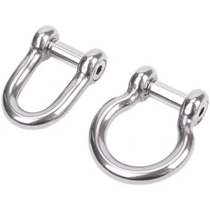 customized Metal hardware tools 304 316L 321 Stainless steel shackle collar pin shackle