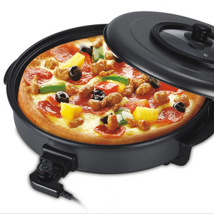 Small kitchen appliances Electric pizza pfanne 46cm electric cooker without gas for Sale OEM tempered glass