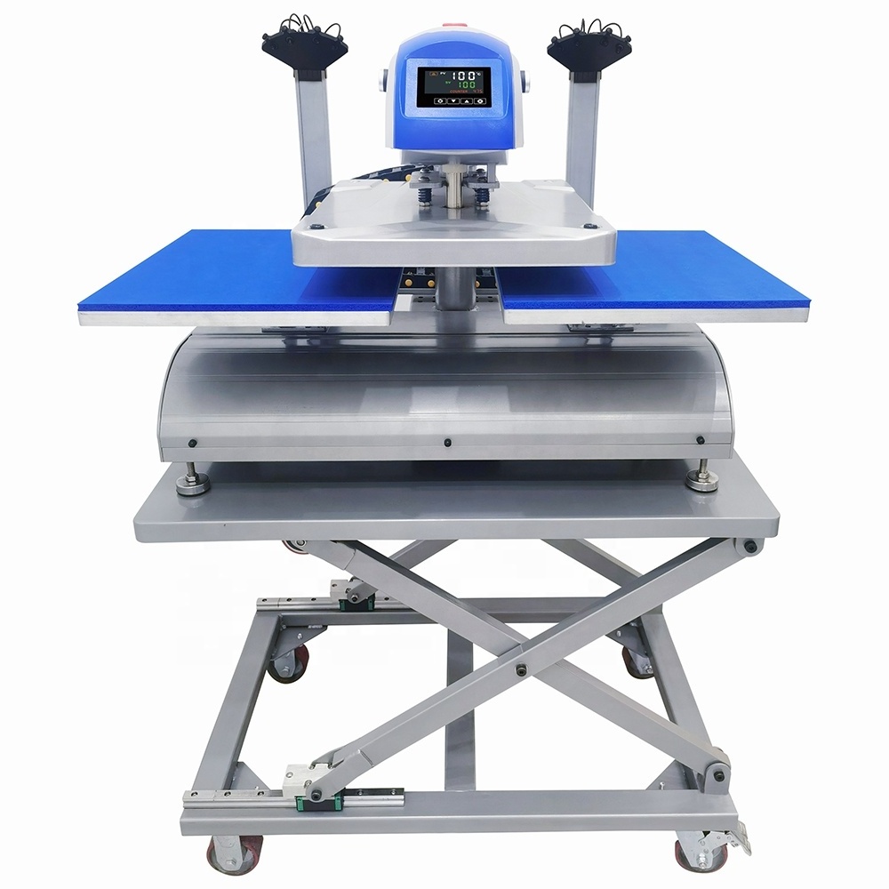 16 x 20 Dual T Shirt Printing Machine Electric Automatic Heat Press Sublimation Double Station 40 x 50 Heat Press Machine