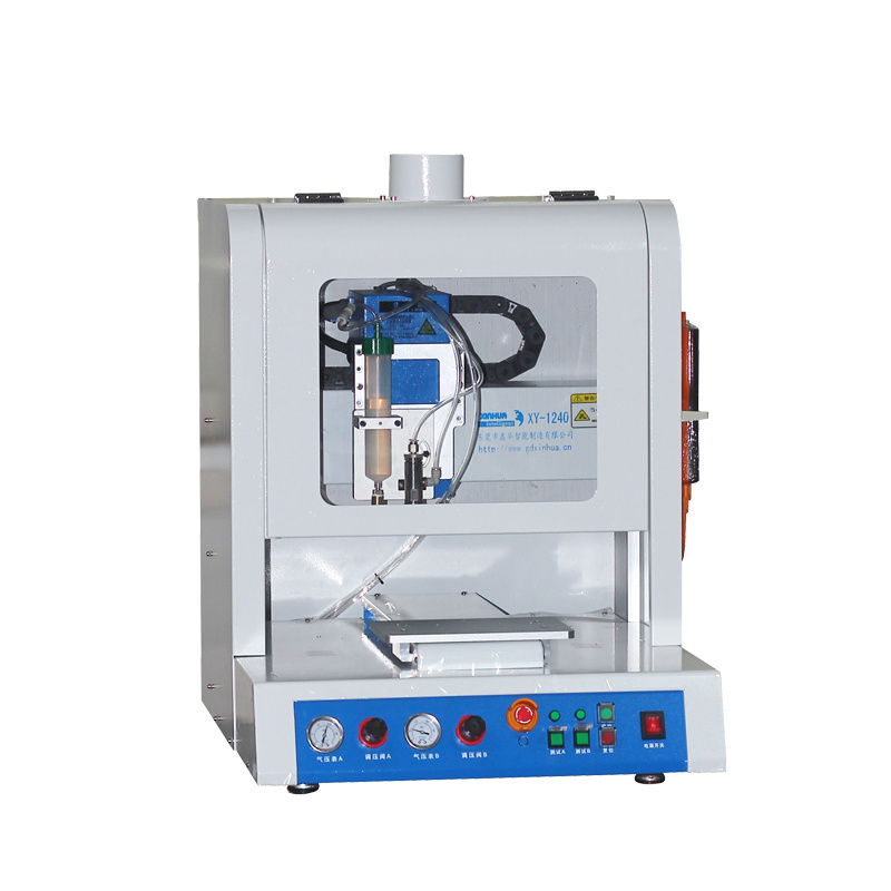 XIN HUA Automatic silicone super dispenser ab glue desktop type dispensing machine Run fast stable