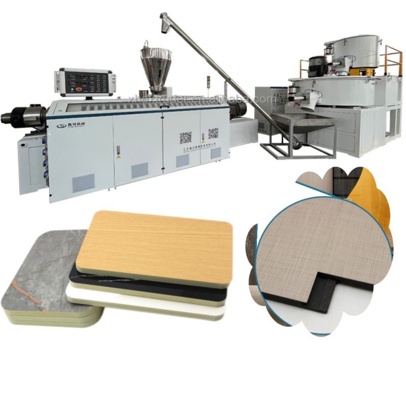 Plastic PVC WPC PET wood veneer wall panel PVC foam board extruder production line making machine