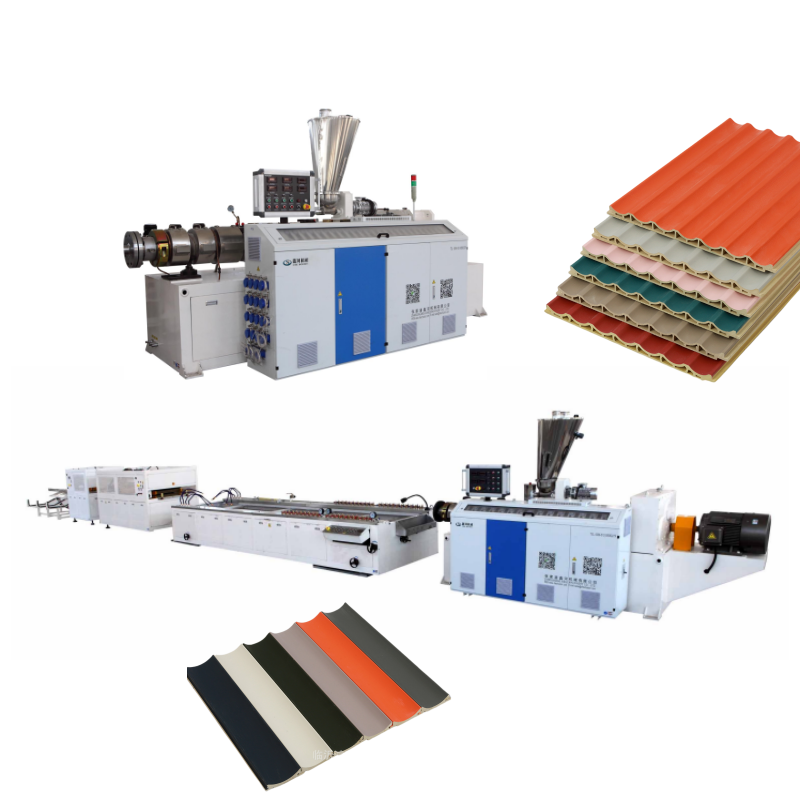 PVC wall panel making machine Decoration  Wpc Wood Plastic Composite Machine/Wpc Profile decking plastic extruder Making Machine