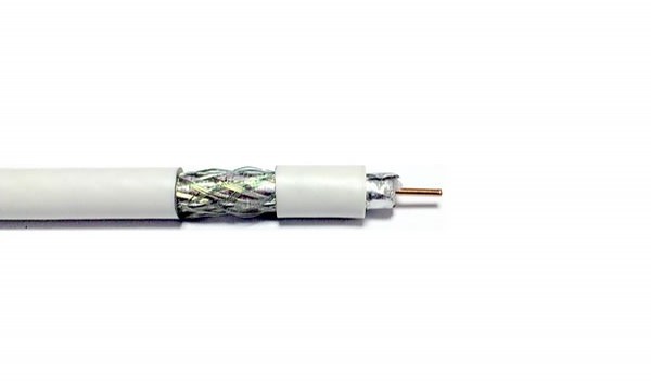 RG6 COAXIAL Cable - Quad Shielded, 1000ft black Copper Clad Steel Cable Wire for TV, Internet & More - Flexible Coax Cable Cord