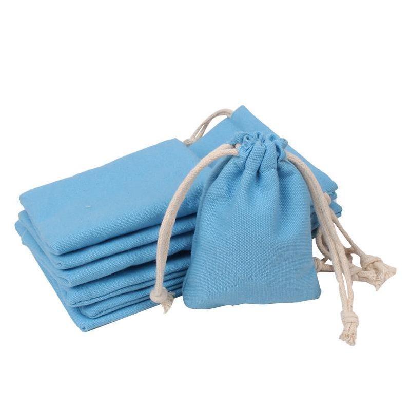 Promotional small cotton gifts pouch for sample cosmetics, soap packaging dust bags