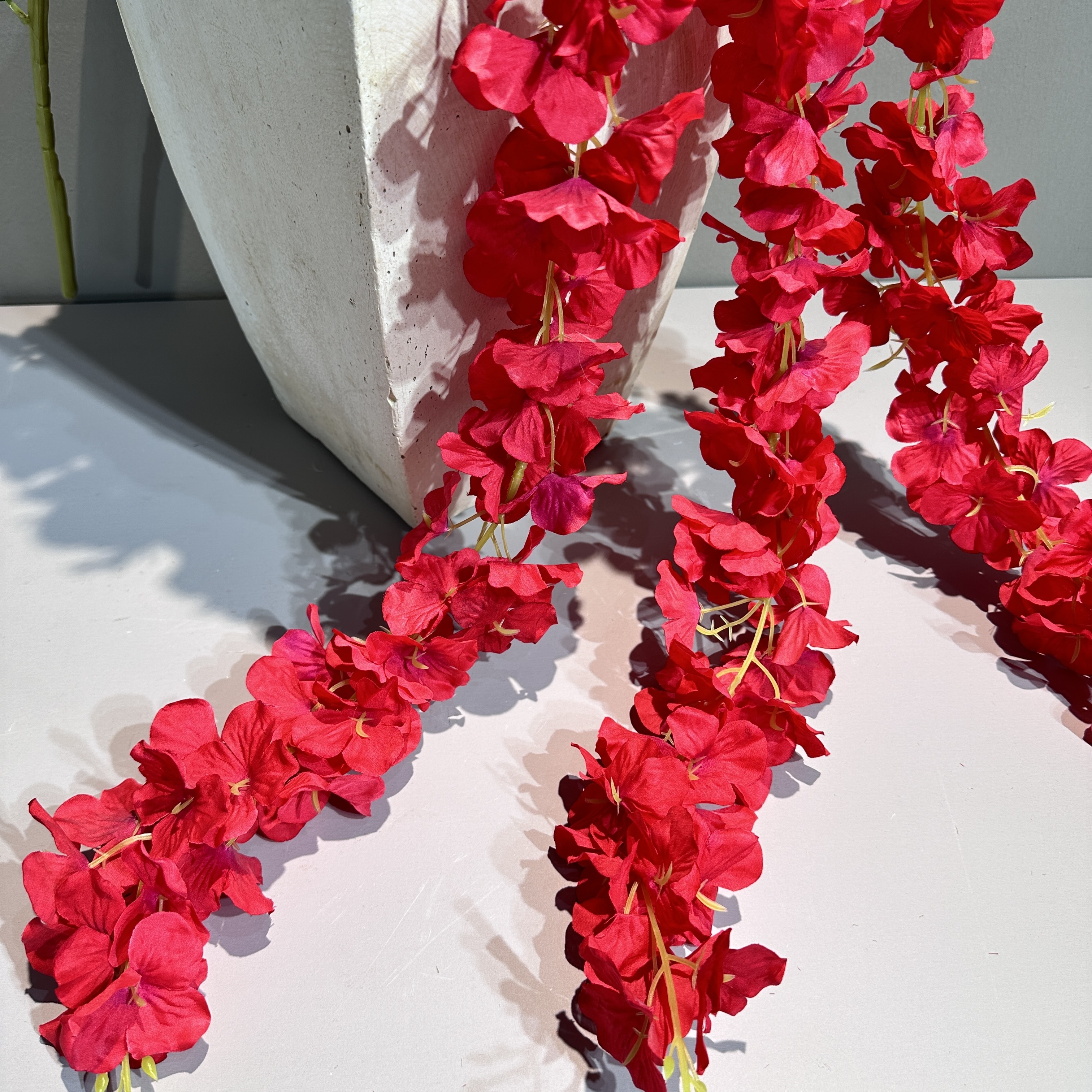 new product ideas 2024 Wholesale High Quality Artificial 3 Heads Wisteria fake Flower Vine  for decoration wedding artificial