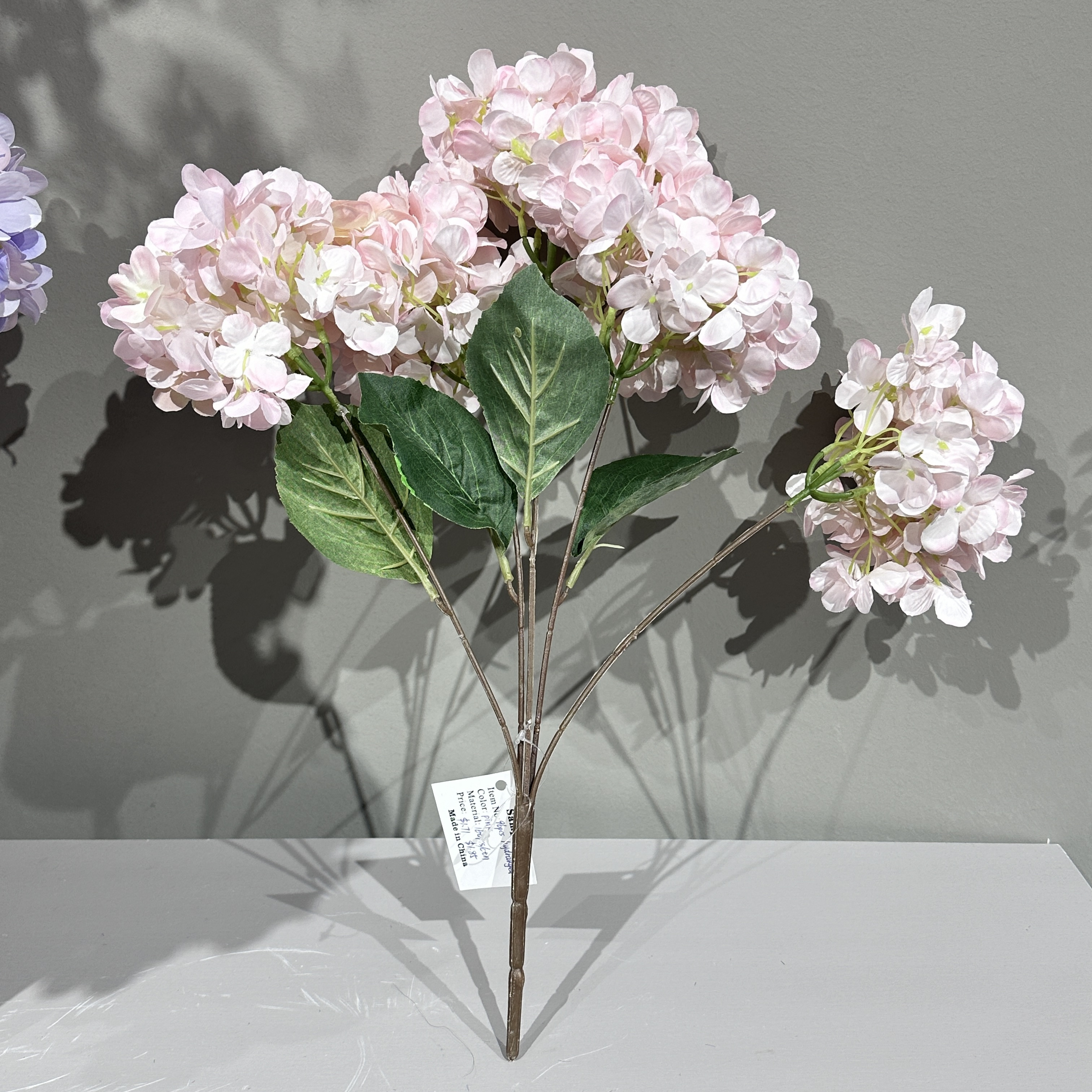 XHHY 96PCS fake flores artificial flower hydrangea branch for home wedding decoration