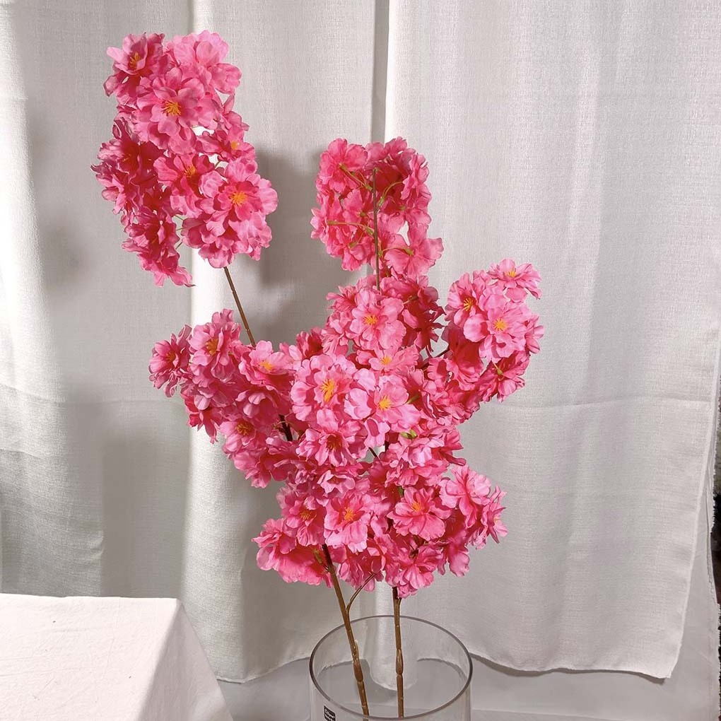 flowers factory wholesale artificial flower cherry blossom branch fleur artificielle flower decoration