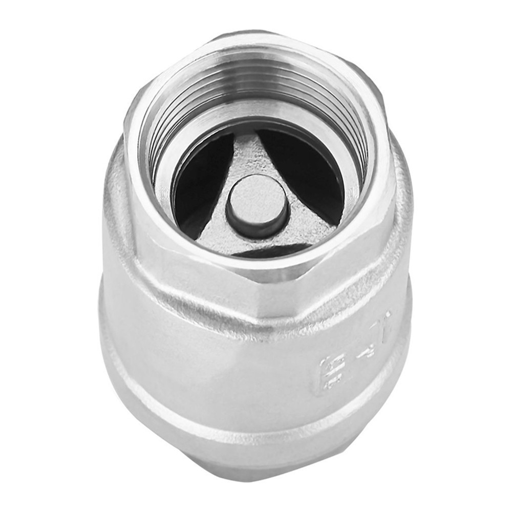 Stainless Steel Control 1 1/2'' Normal Temperature Air Plate One Way Pipe Fitting Vertical Check Valve