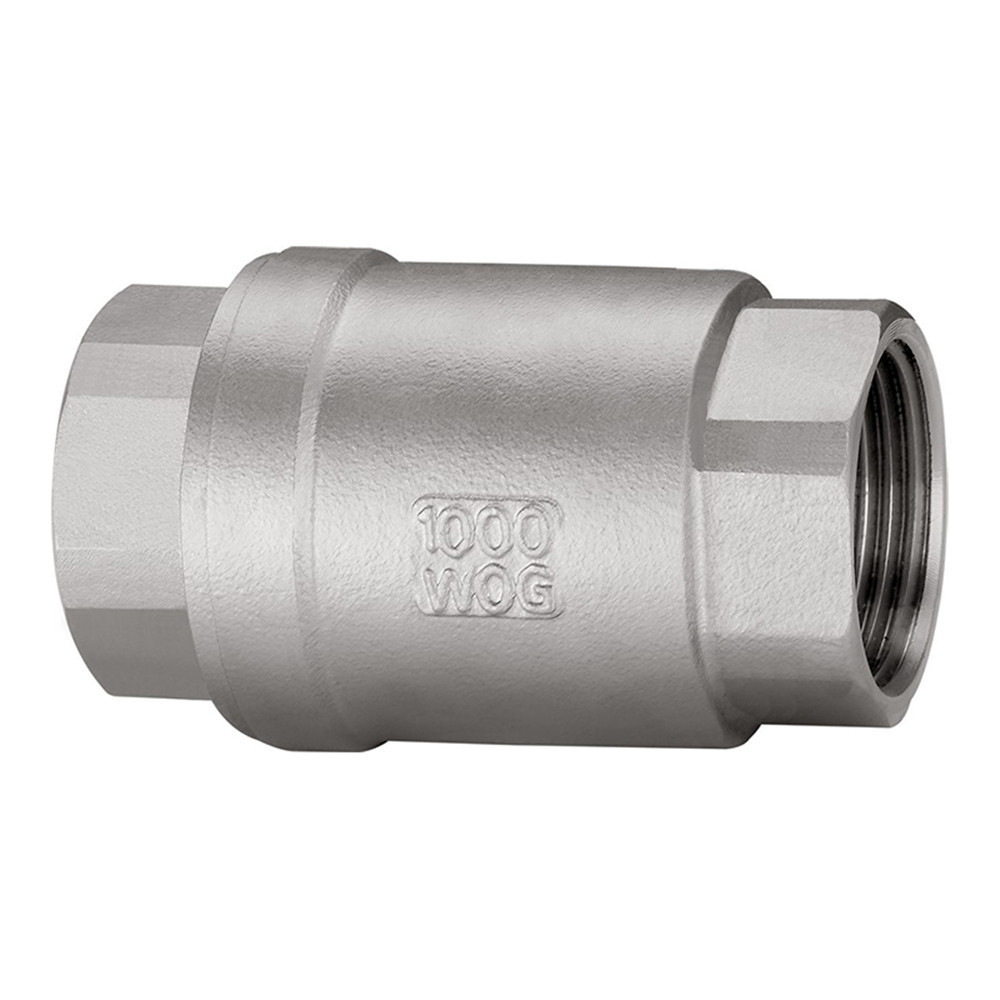 Stainless Steel Control 1 1/2'' Normal Temperature Air Plate One Way Pipe Fitting Vertical Check Valve