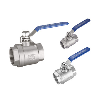 Industrial Stainless Steel SS Valved Made in China DN8 to DN100 Screw End Type Bspt BSP NPT Screw Valves 2pc water ball valve