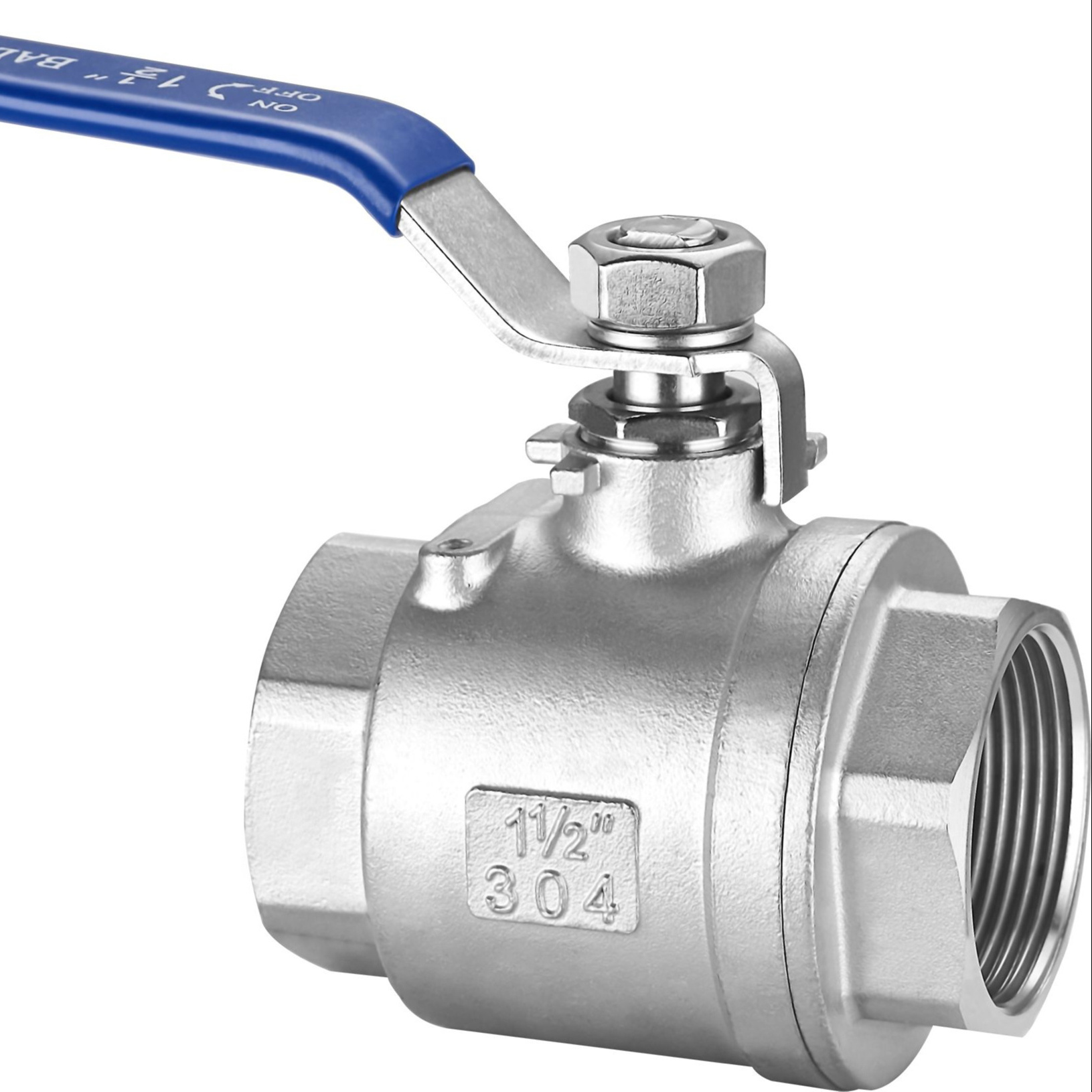 Industrial Stainless Steel SS Valved Made in China DN8 to DN100 Screw End Type Bspt BSP NPT Screw Valves 2pc water ball valve