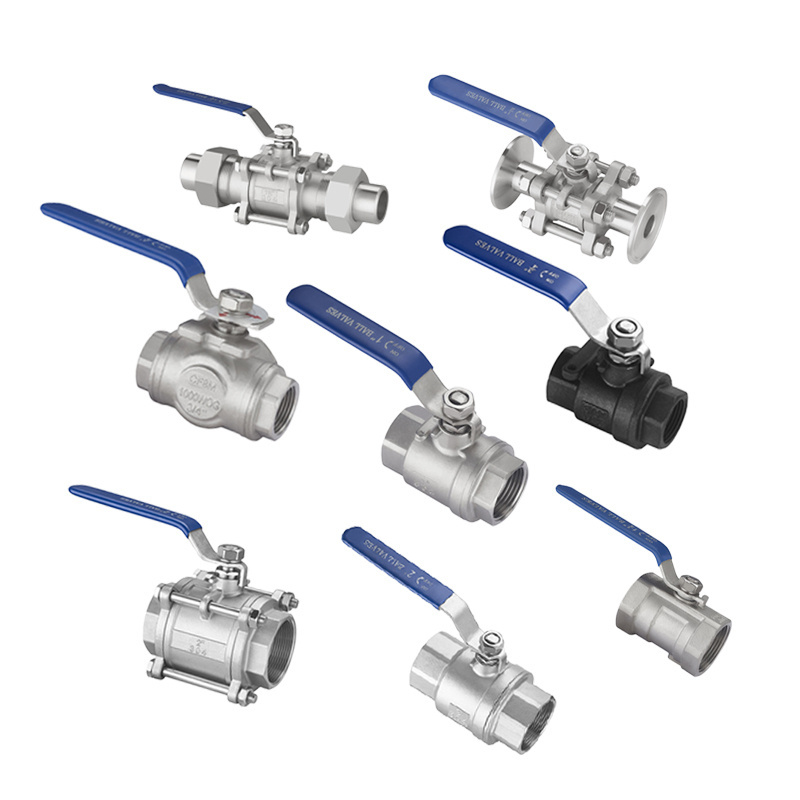 Stainless Steel SS Ball Valve Heavy Duty Water Industrial Wog 1000PSI SS Stainless Steel 2pc Manual Ball Valves