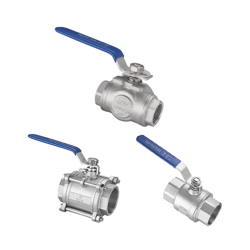 Stainless Steel SS Ball Valve Heavy Duty Water Industrial Wog 1000PSI SS Stainless Steel 2pc Manual Ball Valves