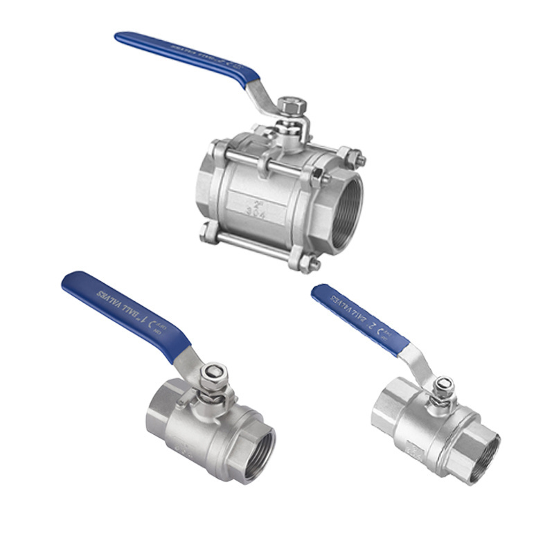 Stainless Steel SS Ball Valve Heavy Duty Water Industrial Wog 1000PSI SS Stainless Steel 2pc Manual Ball Valves