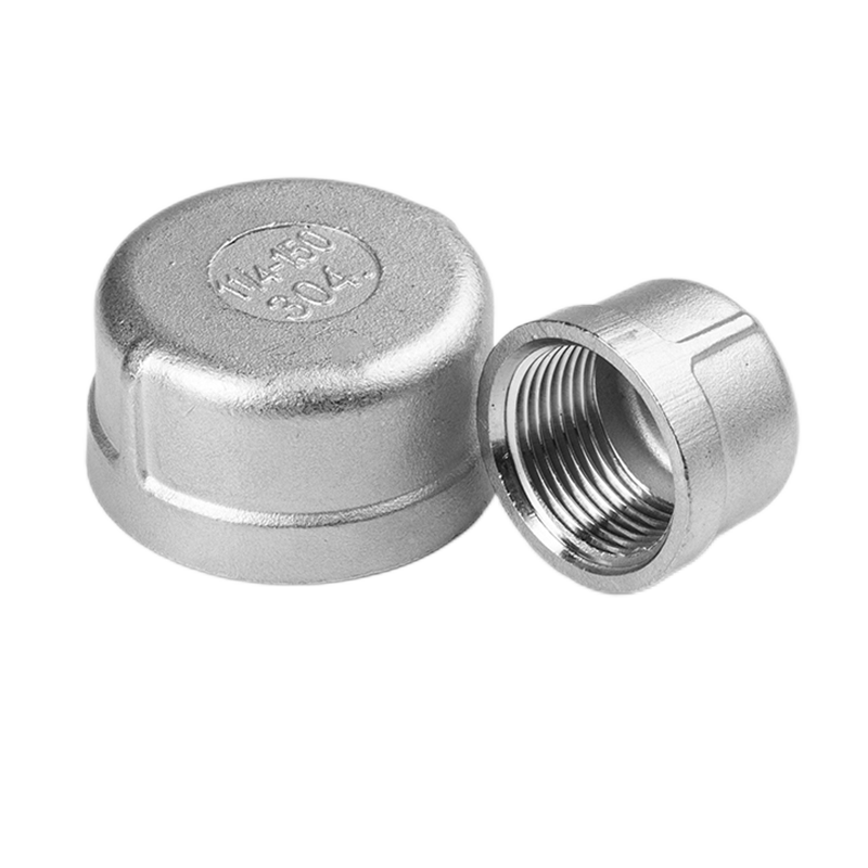 Surprise Price pipe fittings female thread 304 stainless steel pipe fitting anti-corrosion pipe cap