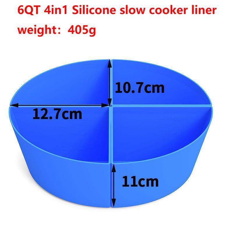 6 Qt Crockpot and Slow Cookers Compatible Slow Cooker Divider Silicone Liners