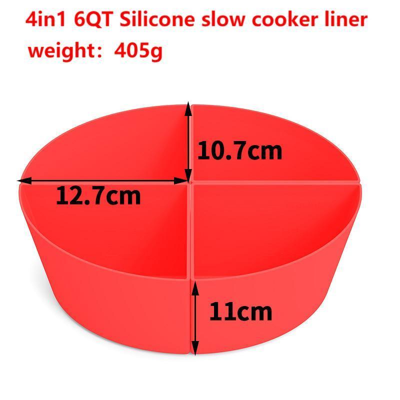 6 Qt Crockpot and Slow Cookers Compatible Slow Cooker Divider Silicone Liners