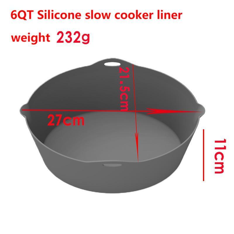 6 Qt Crockpot and Slow Cookers Compatible Slow Cooker Divider Silicone Liners