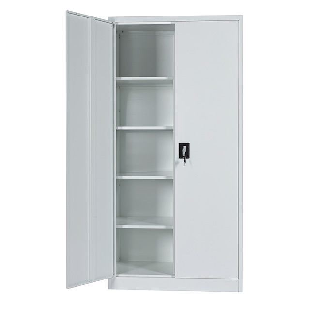 Commerical furniture  Outside  metal KD Storage cabinets two door steel wardrobe locker  with shelves