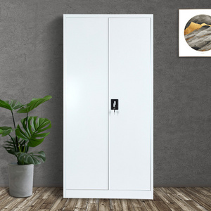 Best selling Chinese manufacturer office metal furniture metal steel storage cabinet steel wardrobe with 2 doors