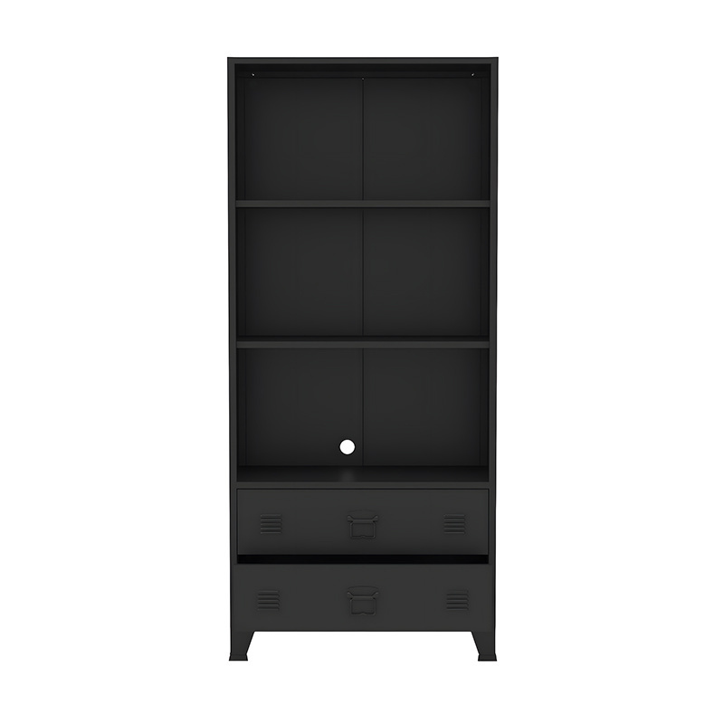 Factory wholesale living room display 2 drawer 2 shelf Cabinets metal home use Furniture Steel locker cabinet with foot