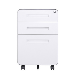 High quality steel file cabinet wholesale office cabinet A4 and FC folder metal mobile pedestal with 3 drawers