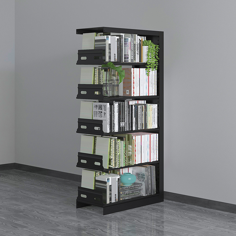 Small Bookcase - Tall Gap Freestanding Storage Cabinet, 8 Lattices Open Shelves Tower Rack, Vertical Bookshelf