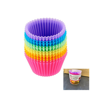 Factory 100% Food Grade DIY Silicone Multi-purpose Cake Molds Non stick Muffin Baking tool cupcake maker