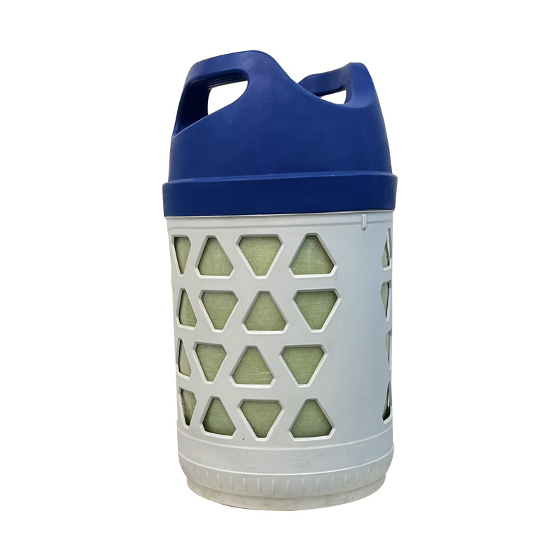 Coustomizd Logo Fiberglass Composite Lpg Gas Cylinder Propane 11kg Lightweight Gas Cylinder Lpg Tank