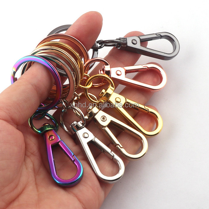 Key Rings Keychain With Lobster Swivel Clasps Snap Clip Hook Split Ring