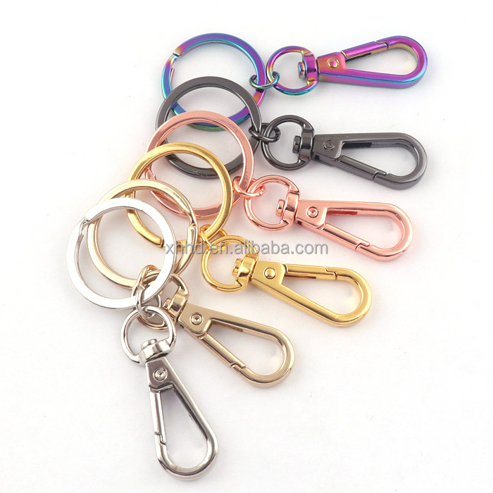 Key Rings Keychain With Lobster Swivel Clasps Snap Clip Hook Split Ring