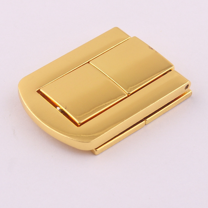 golden metal wooden jewelry box access latches lock