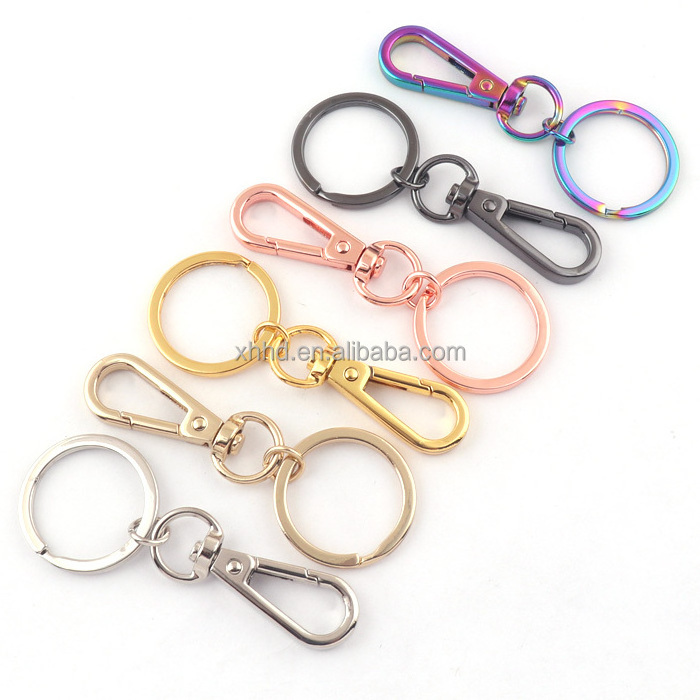 Key Rings Keychain With Lobster Swivel Clasps Snap Clip Hook Split Ring