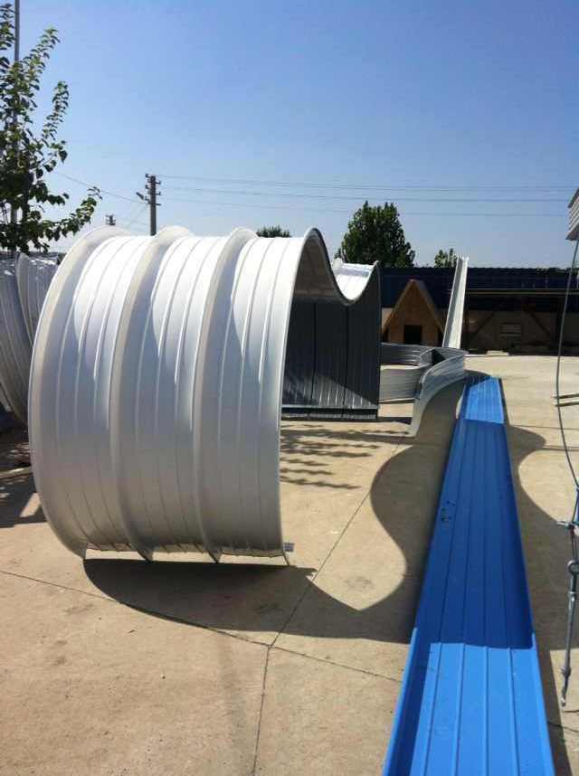 Radius Curved Standing Seam Tile Curving Roof Panel Crimping Metal Cold Bending Roll Forming Machine for Roofing Sheet