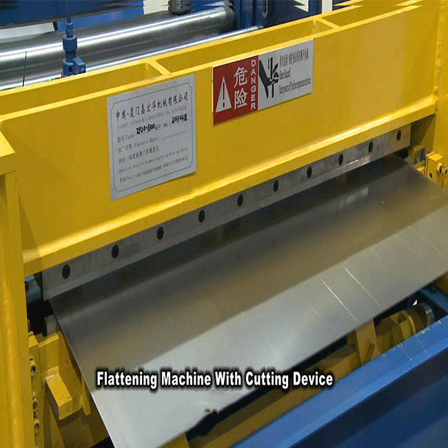 Automatic metal sheet steel coil straightening flattening slitting cutting machine