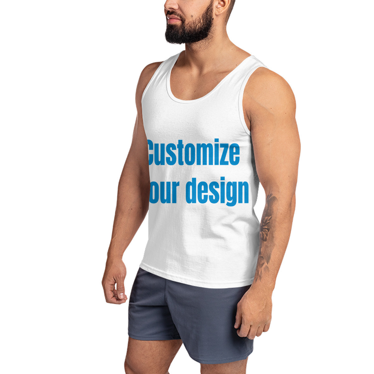 Wholesale Custom Logo Polyester Muscle men's tank tops Sleeveless Casual Wear Men's Workout Tank Top Plus Size Men's Tank  4xl