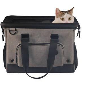 2023 New Design Hot sale Pet cage Dog carrier purse Travel portable bag dog overnight bag fashion cat carrier pet hand bag