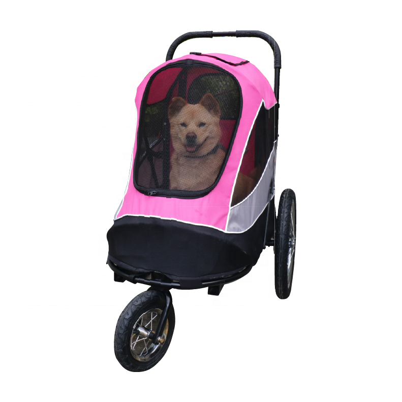 2023 New Design 3 Wheels Breathe Freely Easy Folding Cat Dog Pet Travel Stroller pet Outdoor Trolley